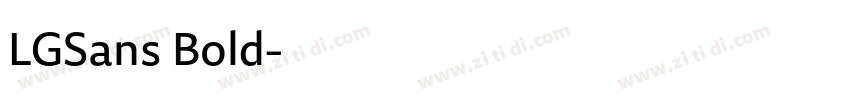 LGSans Bold字体转换